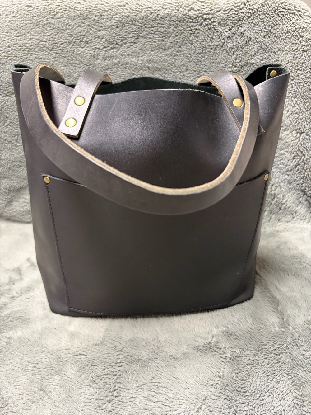 Everyday Dark Brown Leather Tote
